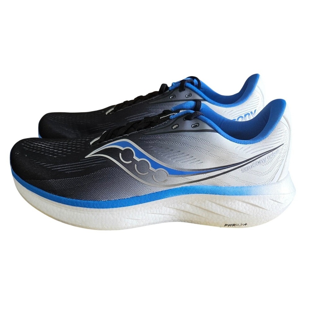 Saucony Ride 18 Mens Running Shoes Black Skydiver Blue S21000-160 Size 13 NEW